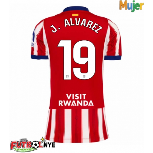 Camiseta Atletico Madrid Julian Alvarez #19 Primera Equipación para mujer 2026-27 manga corta